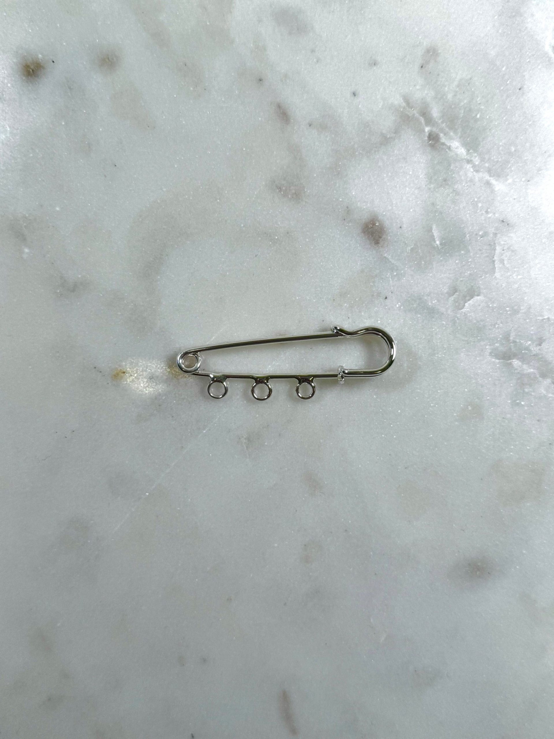 Classic Sliver Baby Pin Three Holes